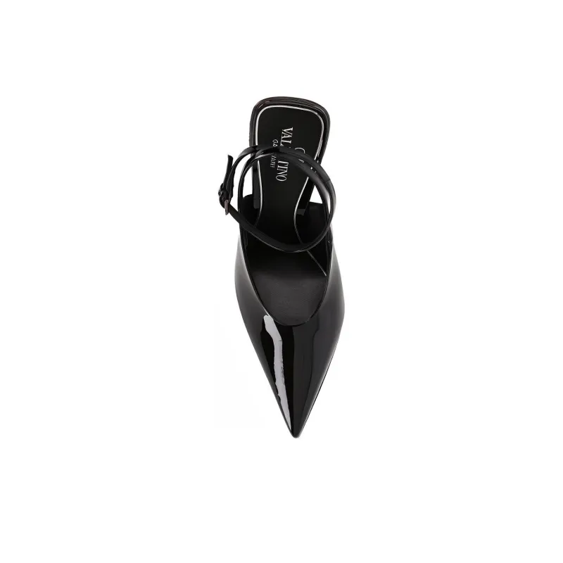 Valentino Irregular Heel High Heels 11cm Women's Black-4