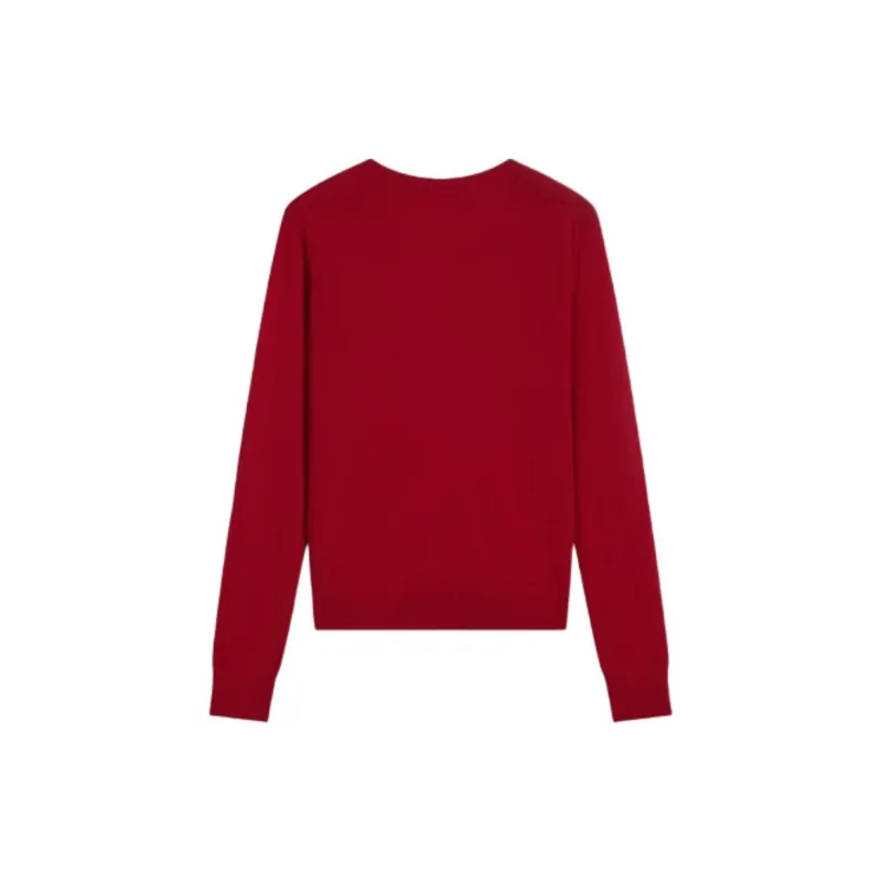 THEORY New Year Sweater Women's Starburst Red-1