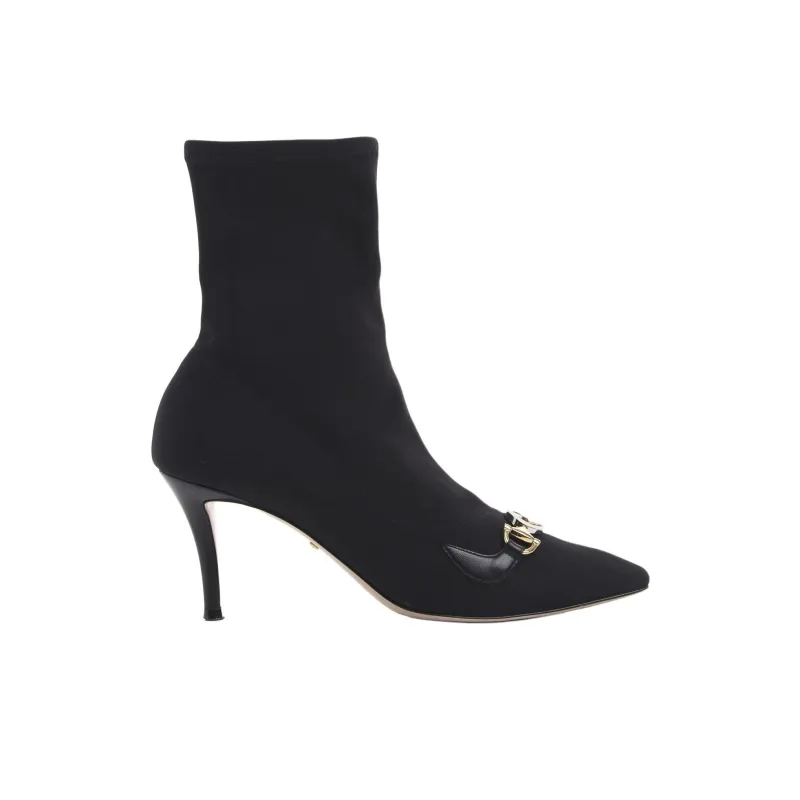 GUCCI Zumi Fashion Ankle Boots 7.5cm Women's Black-1