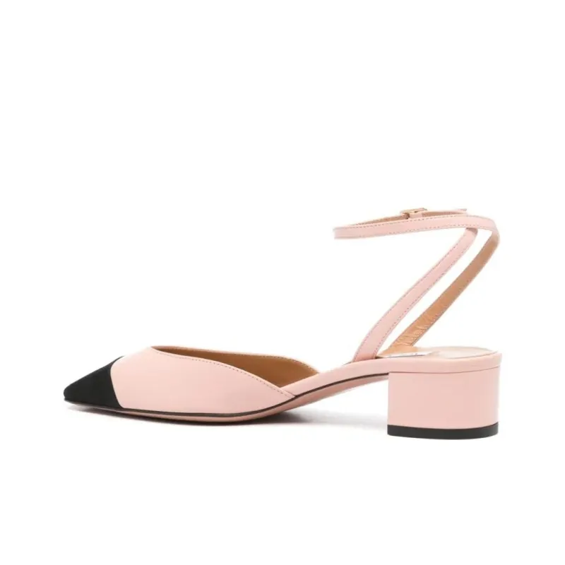 AQUAZZURA Block Heel High Heels 3.5cm Women's Pink-3