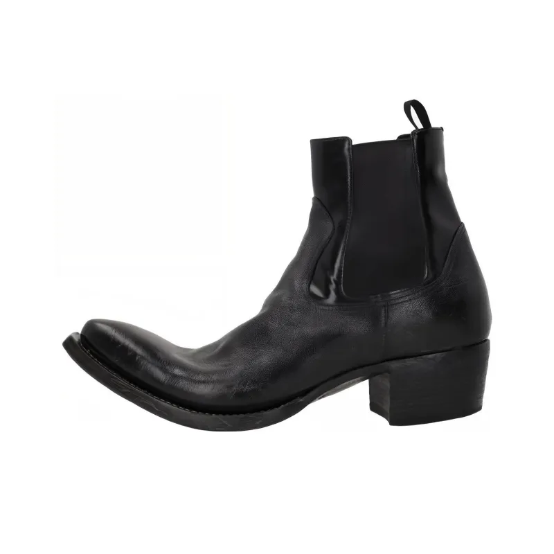 PRADA Wizard Boots Short Chelsea Boots Men's Black-0