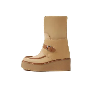 HERMES Ankle Boots Women's Umber