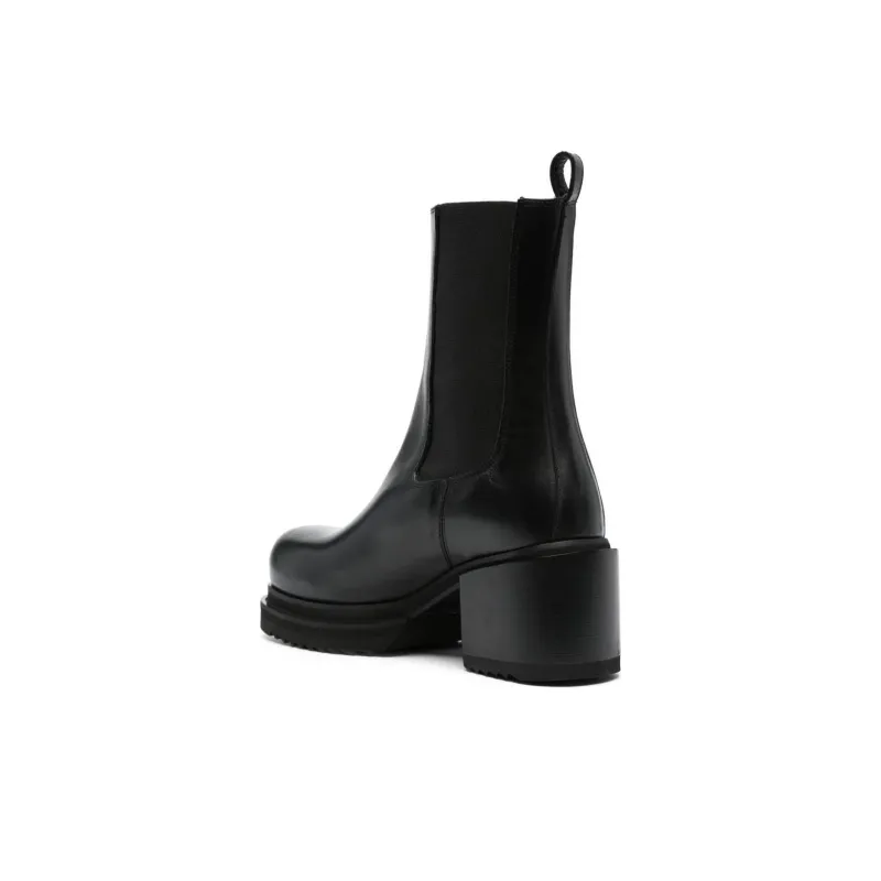 PINKO 70mm Logo debossed Leather Ankle Boots Women's-3
