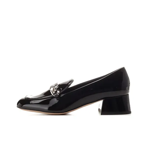 miu gets miu gets Block Heel High Heels Women's shoulder