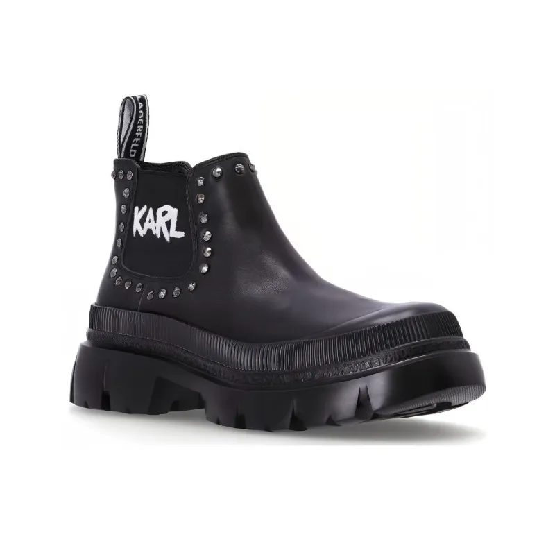 KARL LAGERFELD Chunky Logo-print Chelsea Boots-2
