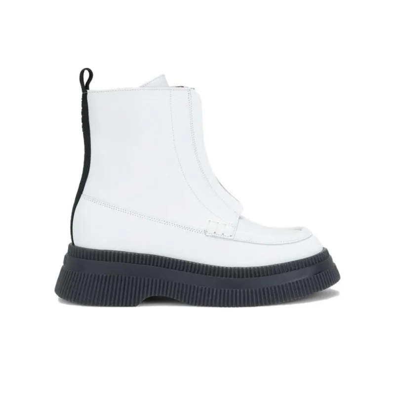 GANNI Ankle Boots Women's White-1