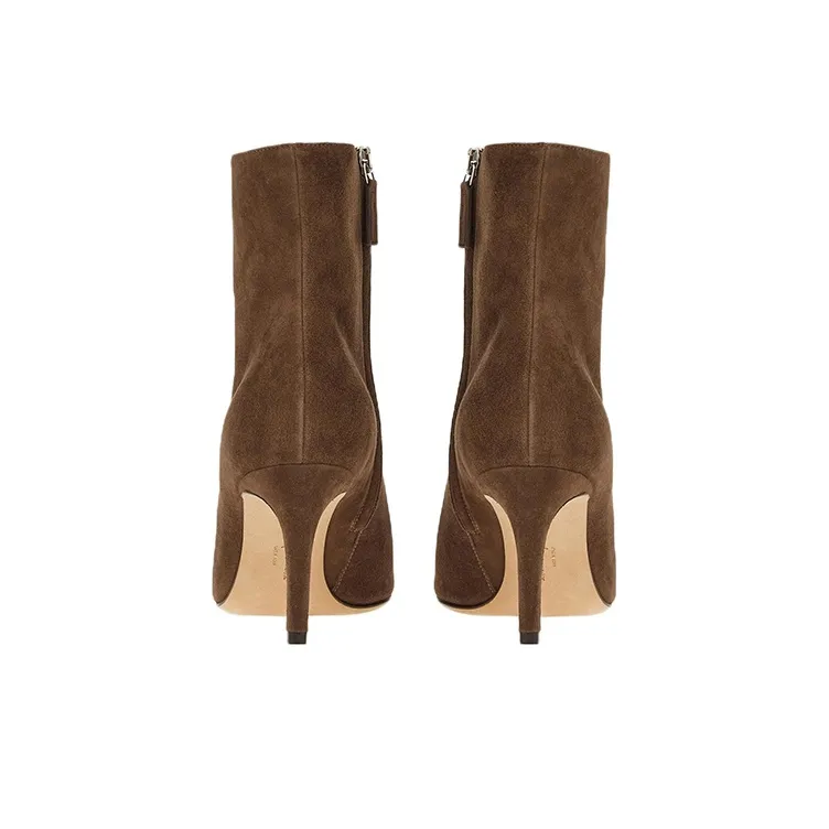 FERRAGAMO Bootie Suede Ankle Boots-4
