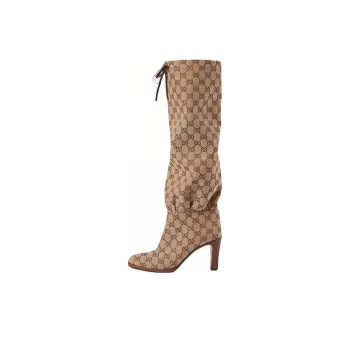 GUCCI GG Canvas Mid heel Boot