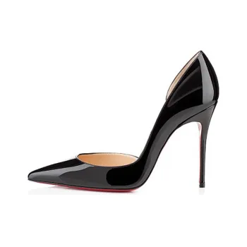 Christian Louboutin Iriza 100mm Pump Black Patent Leather Women's