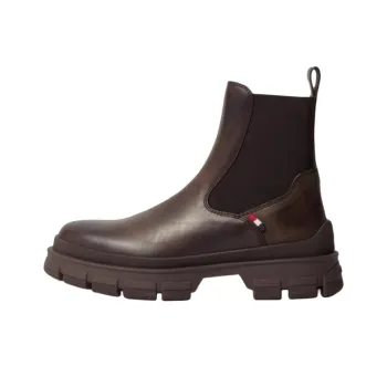 Moncler Hevea Short Chelsea Boots 7.8cm Men's Brown