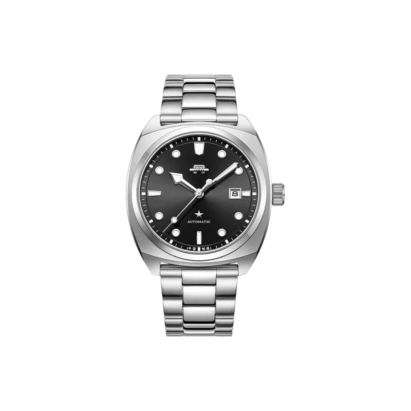 Beijing Voyage Collection Automatic Mechanical Movement Stainless Steel Watchband Watch Men's Watches Silver Dial-9