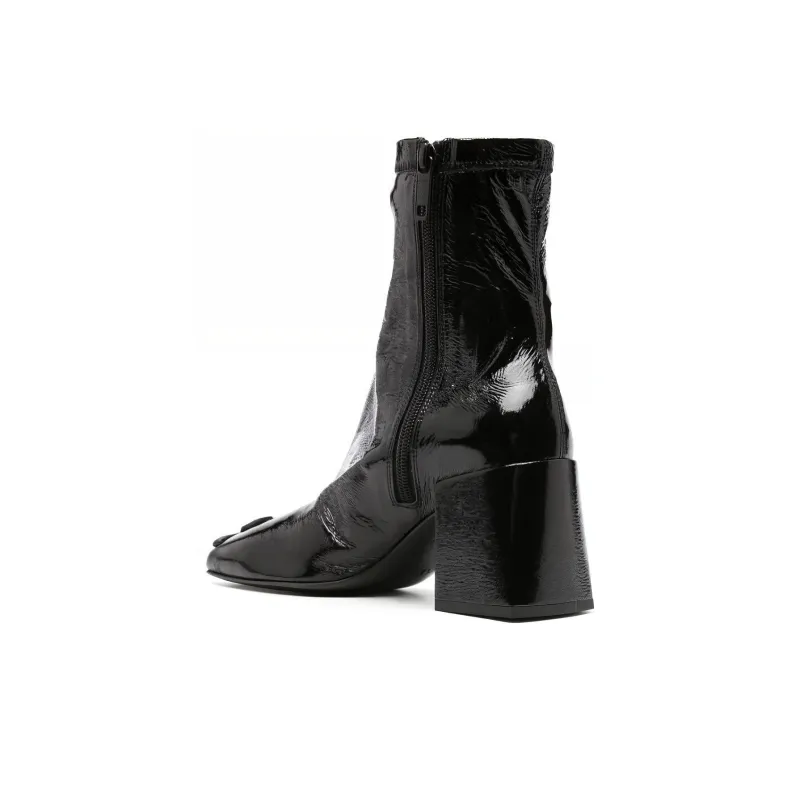 Courrèges Iconic 80mm Textured-leather Boots-3
