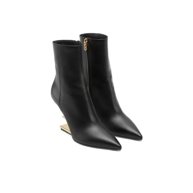 FENDI First F Shaped Heel Ankle Boots Women's-2