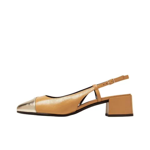 TORY BURCH Chunky Heel High Heels 4.5cm Women's Brown