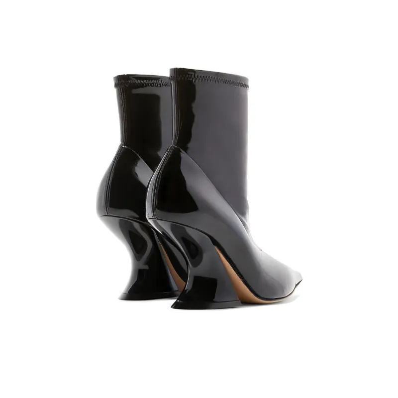 Casadei Ankle Boots 8cm Women's Black-3
