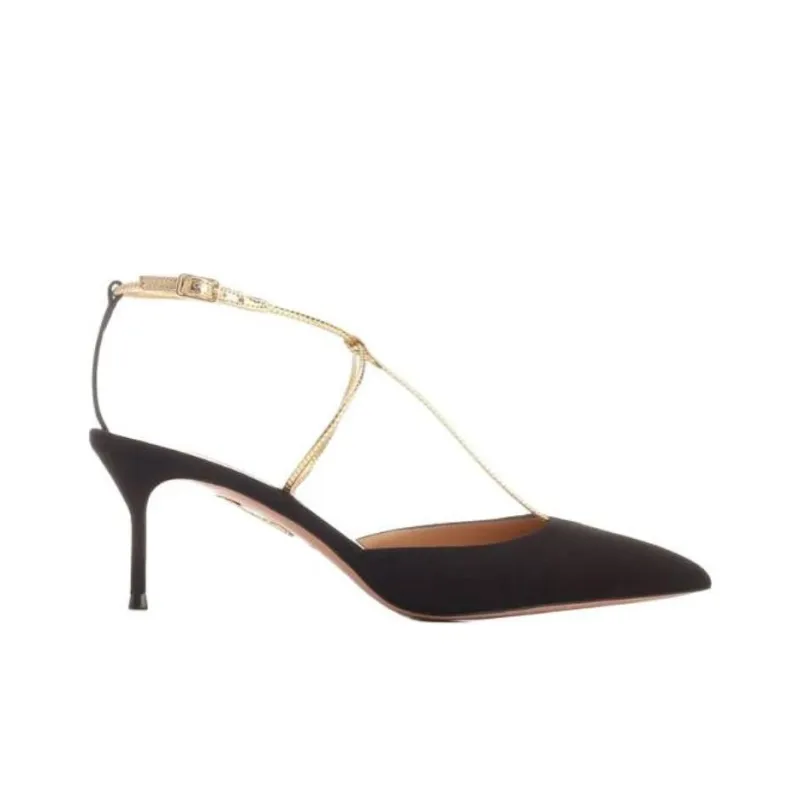 AQUAZZURA Roman Romance 65mm Suede Pumps-1