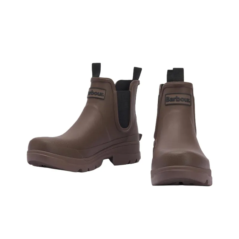 BARBOUR Nimbus Wellingtons Short Chelsea Boots Men's Umber-3