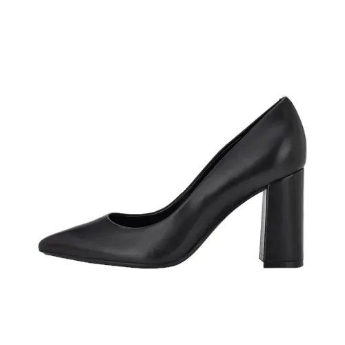 CALVIN KLEIN Jasmine Chunky Heel High Heels 8.5cm Women's Black