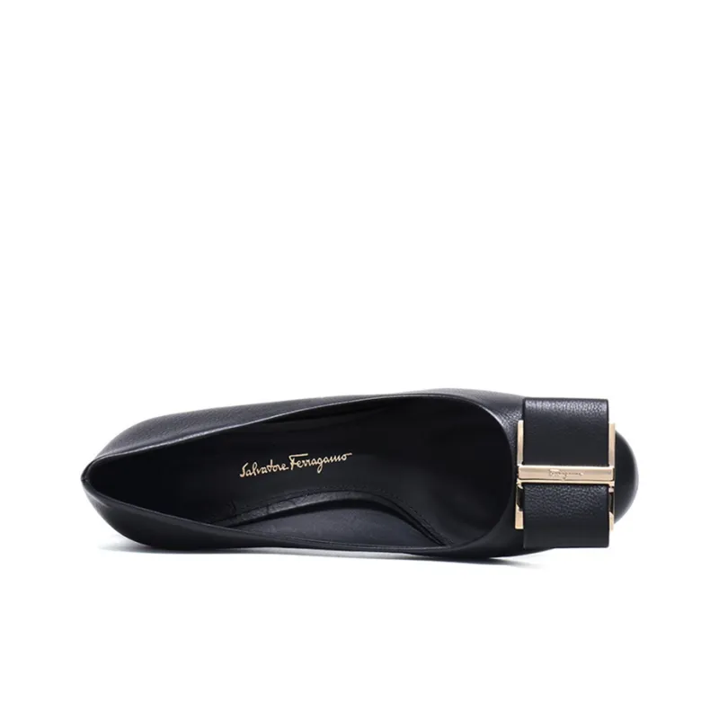 FERRAGAMO Capua 55 Collection High Heels 5.5cm Women's Black-4