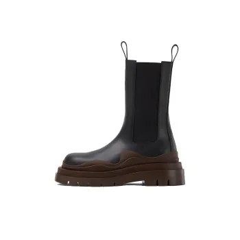 Bottega Veneta Tire Chelsea Boots Women's Black Brown