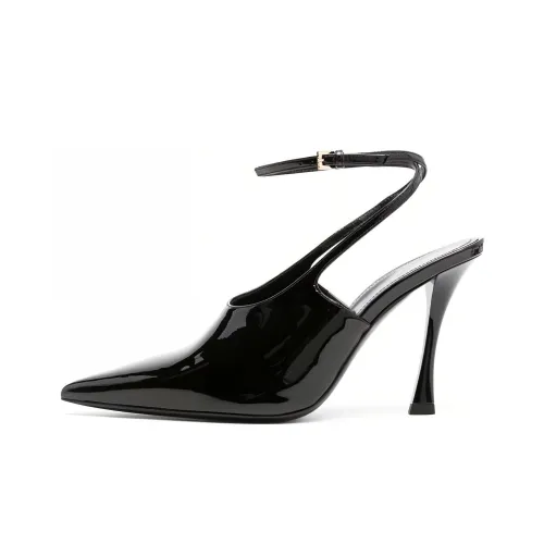 Givenchy 95mm Patent Leather Slingback Pumps