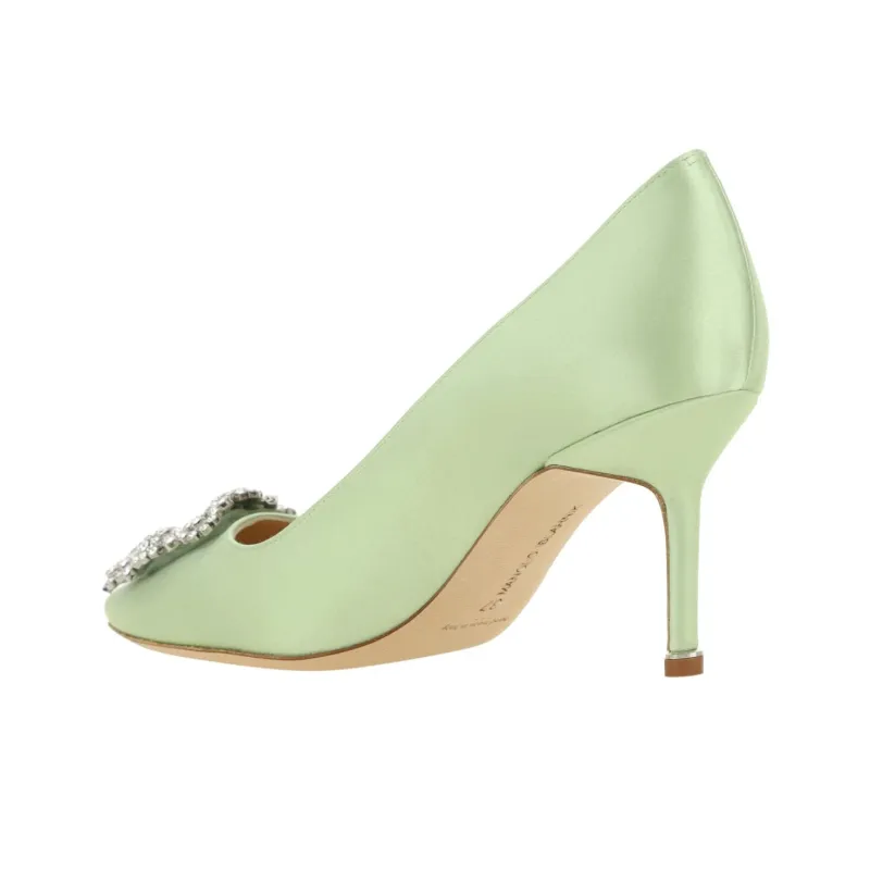 MANOLO BLAHNIK Hangisi 90mm Satin Pumps-3