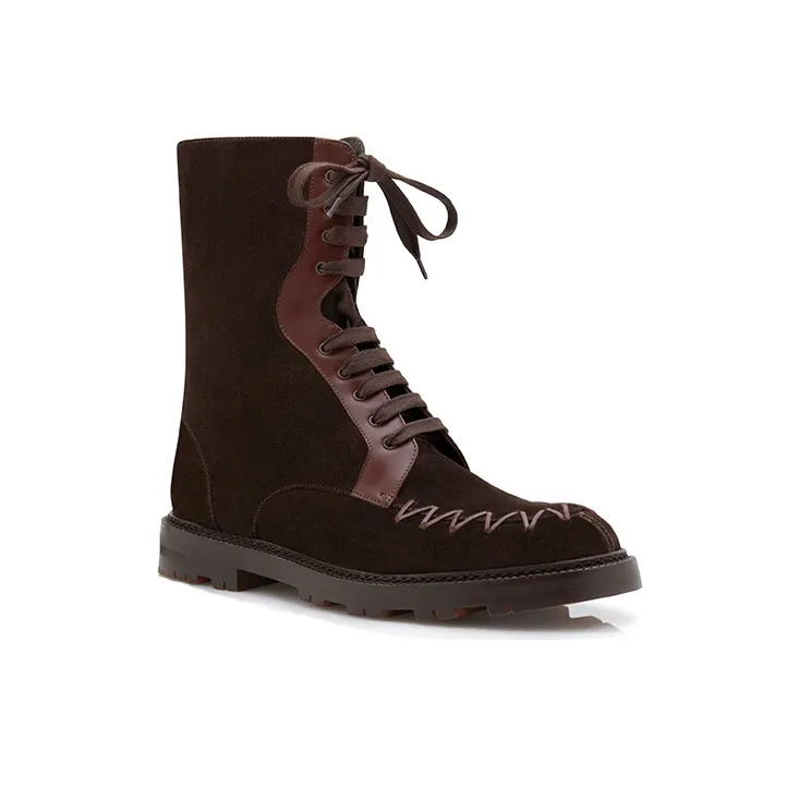 MANOLO BLAHNIK Tolstaja Ankle Boots Men's Dark Brown-2