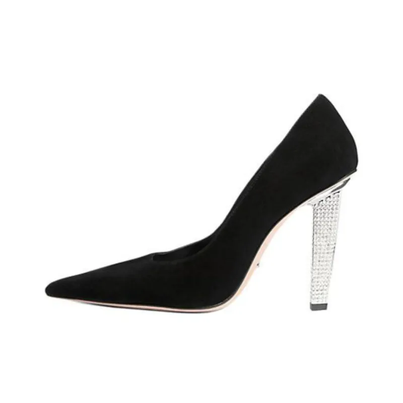 MICHAEL KORS Halle Irregular Heel High Heels 10.8cm Women's Black-0