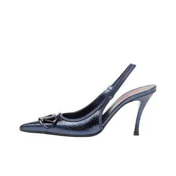 DIESEL D-Venus 80mm Leather Slingback Pumps