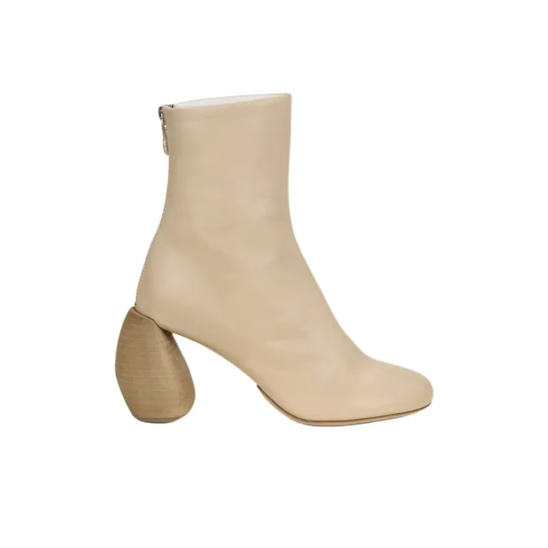 CULT GAIA Ryan Ankle Boots 9cm Women's Beige-1