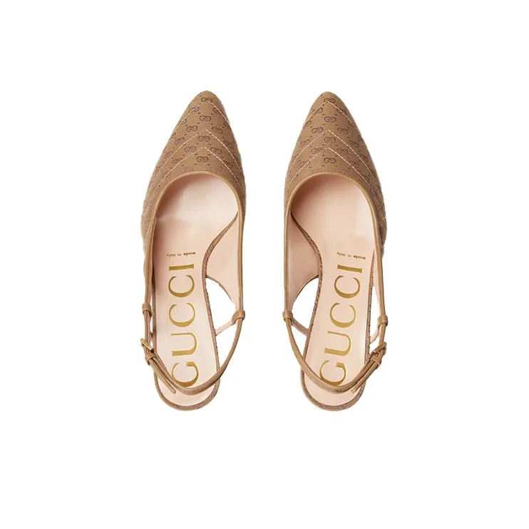 GUCCI Mini Double G Sling Back Pumps-2