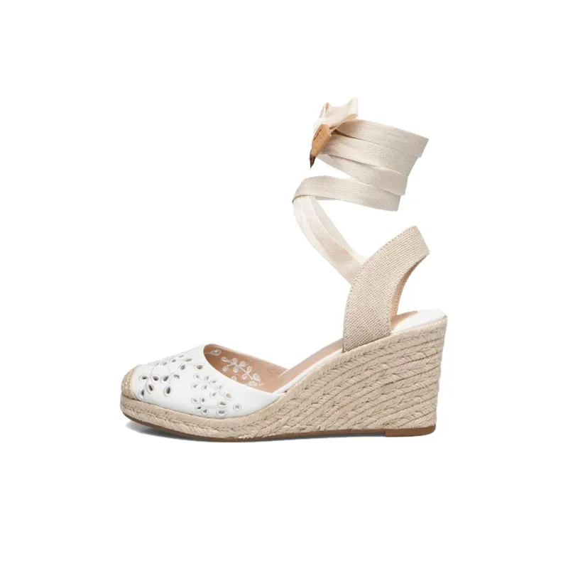 Polo Ralph Lauren Wedge Heel High Heels Women's White-0