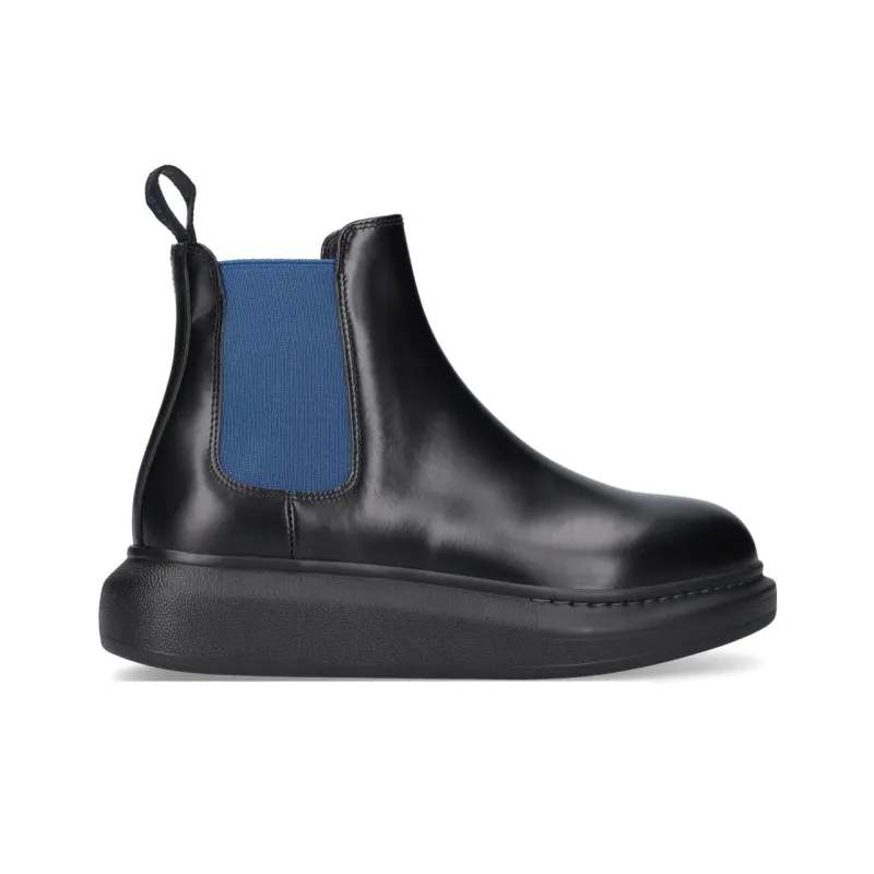 Alexander McQueen Hybrid Chelsea Boot 'Black Blue' Women's-1