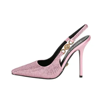 FANSIZHE Medusa '95 Slim Heel High Heels 11cm Women's Pink