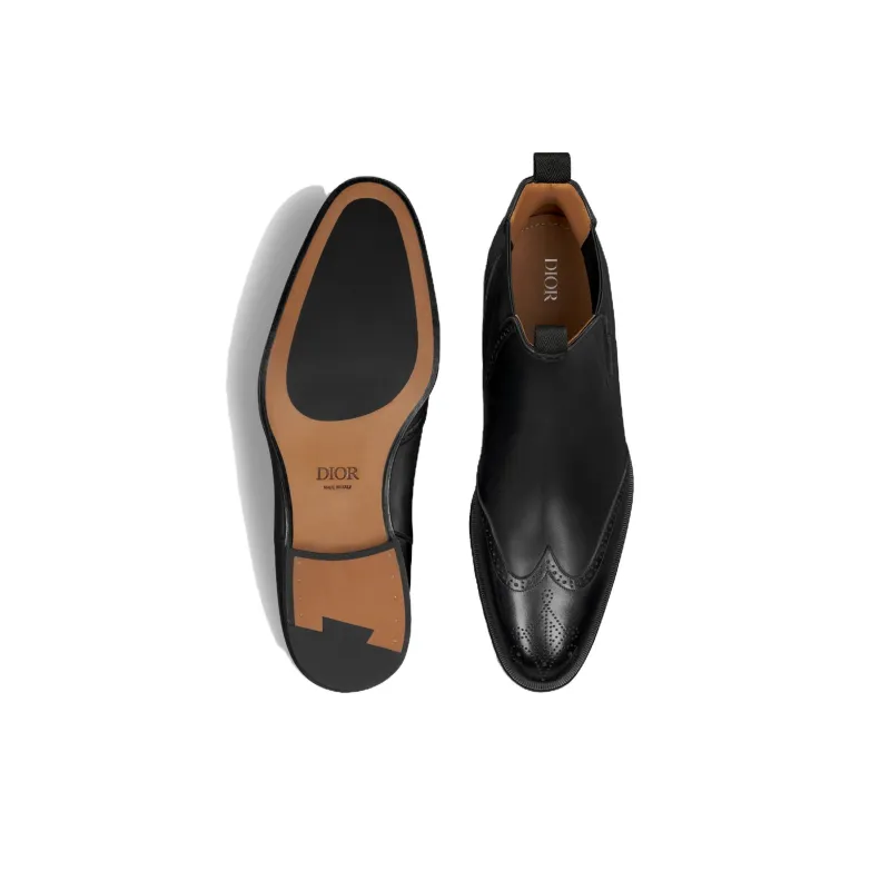 DIOR Timeless Short Chelsea Boots Men's Black-4