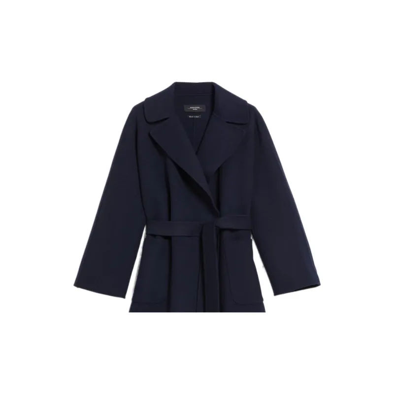 WEEKEND MaxMara Coats Women's Navy Blue-4