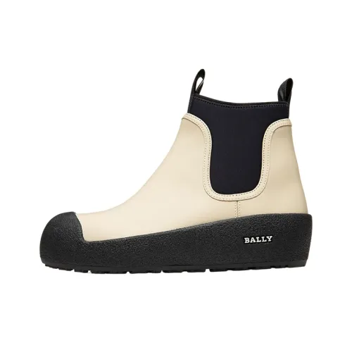 BALLY Gadey Short Chelsea Boots Women's Beige