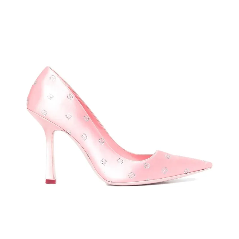 alexander wang Delphine 105mm Crystal-logo Pumps-1