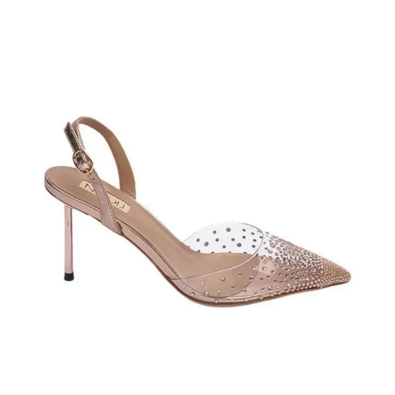 NICOLI Briony Slim Heel High Heels 8.5cm Women's Pink-1