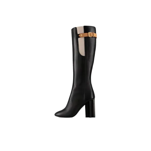 LOUIS VUITTON Knee high Boots Women's Black