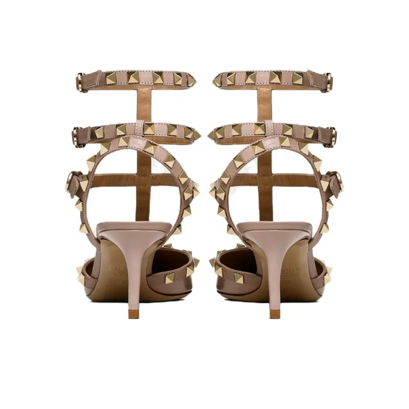 Valentino Garavani Rockstud Pointed Toe Caged Pumps-4