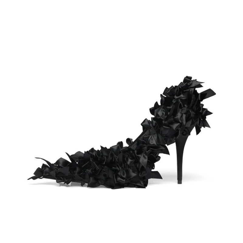 Balenciaga Marie-Antoinette 110mm Bow-embellished Pumps-0