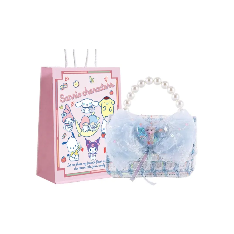 Disney Frozen Series Polyester Handbag Regular Kids' Pink/Blue-5