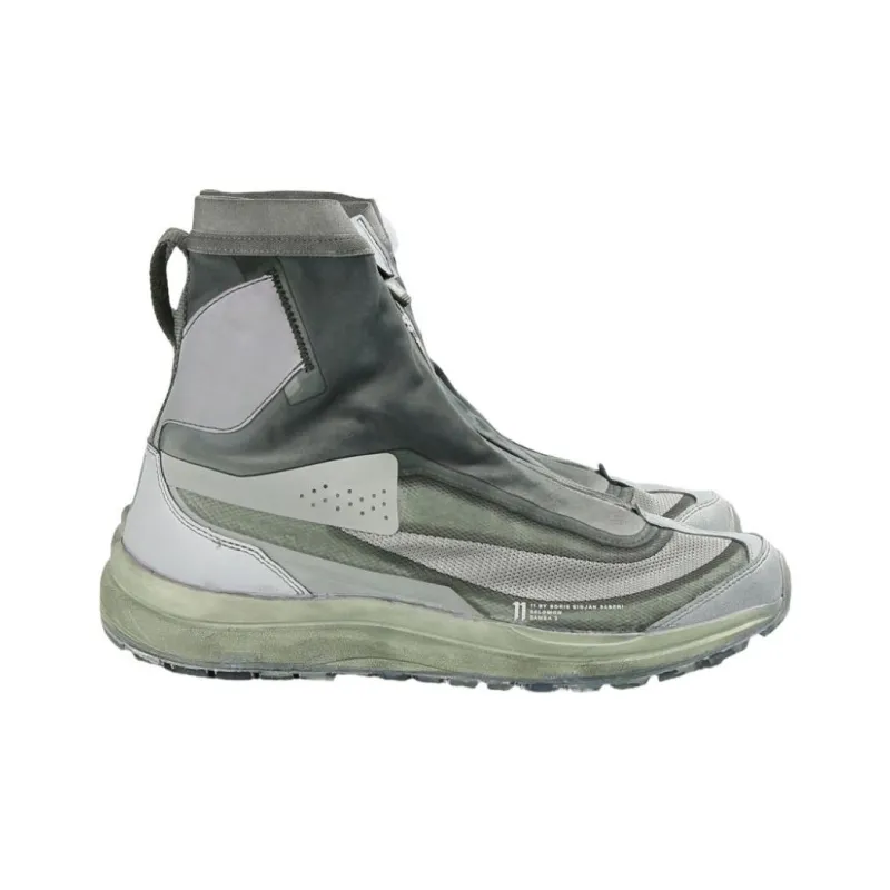 BORIS BIDJAN SABERI Bamba High-Top Casual Shoes Men's Green-1