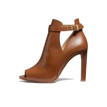 MICHAEL KORS Lawson Ankle Boots 8.8cm Women's Brown