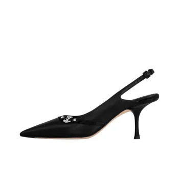 LOUIS VUITTON 6AM Slim Heel High Heels 7.5cm Women's Black