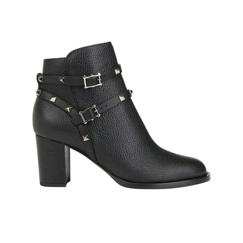 Valentino Ankle Boots 7cm Women's Black-1