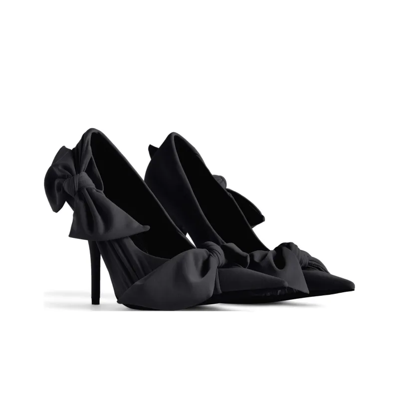 Balenciaga Knife Slim Heel High Heels 11cm Women's Black-1