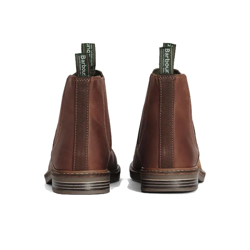 BARBOUR Farsley Short Chelsea Boots Men's Red Brown-3