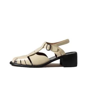 Hereu Pesca Chunky Heel High Heels 5cm Women's White